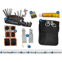 Kit novo do jogo de ferramenta do reparo da bicicleta 2016 com saco portátil